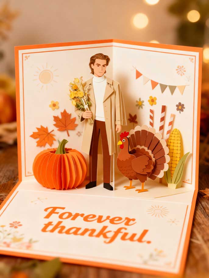 Folding greeting card