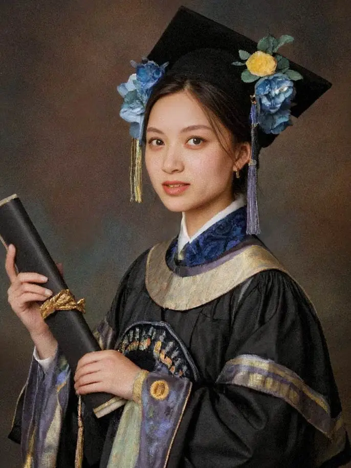 Chinese graduation uniform01