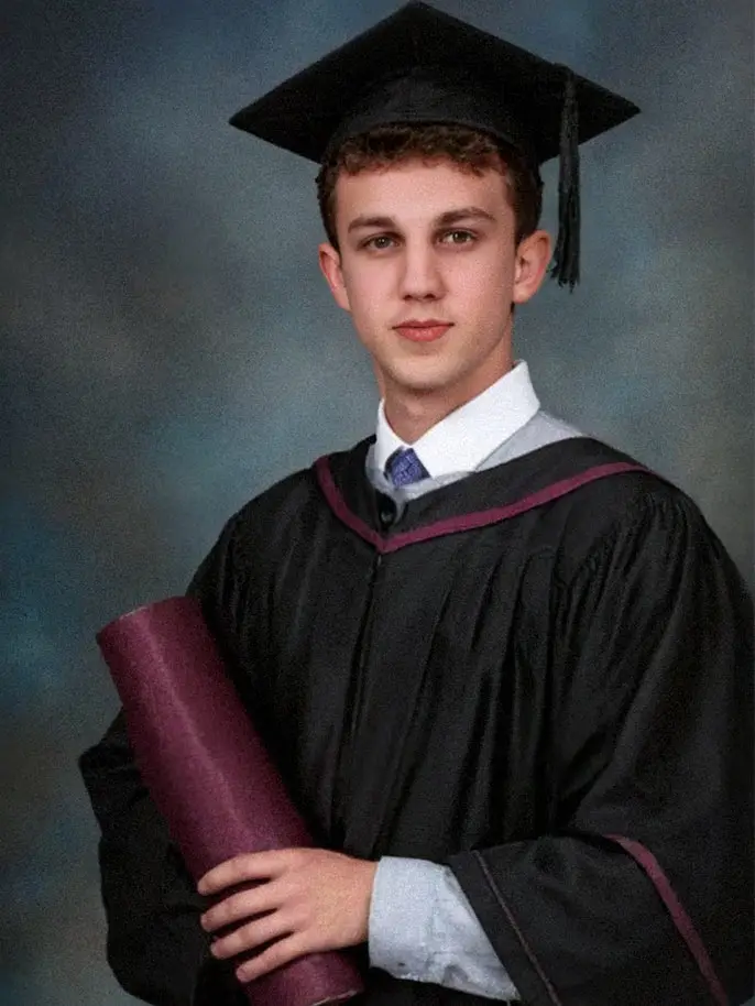 American graduation uniform