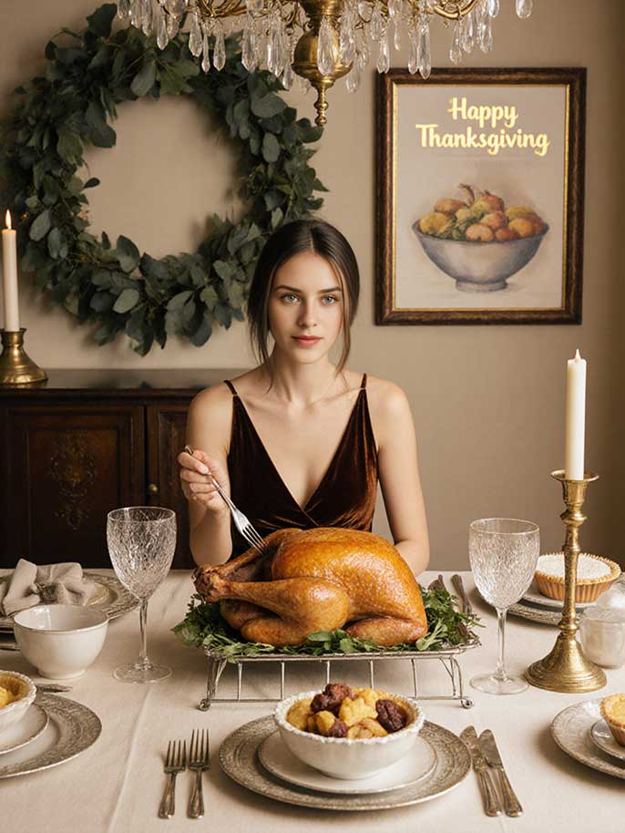 추수 감사절 저녁