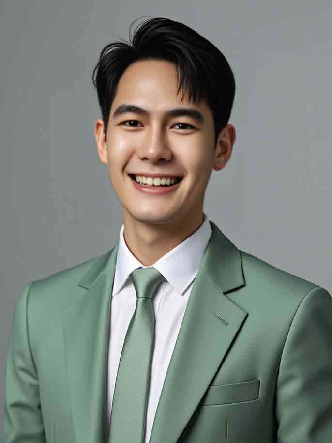 Green suit