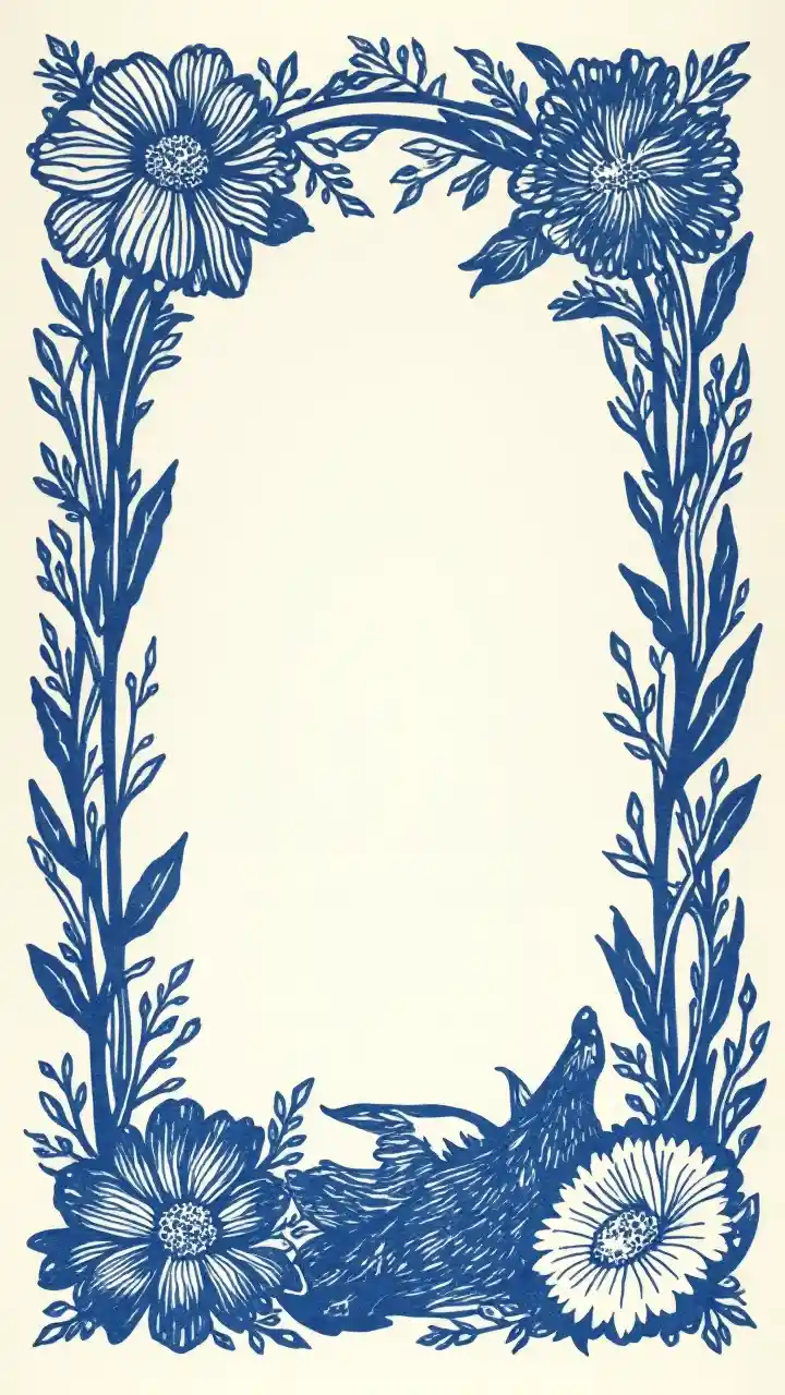 Impressão de Flores de Lobo