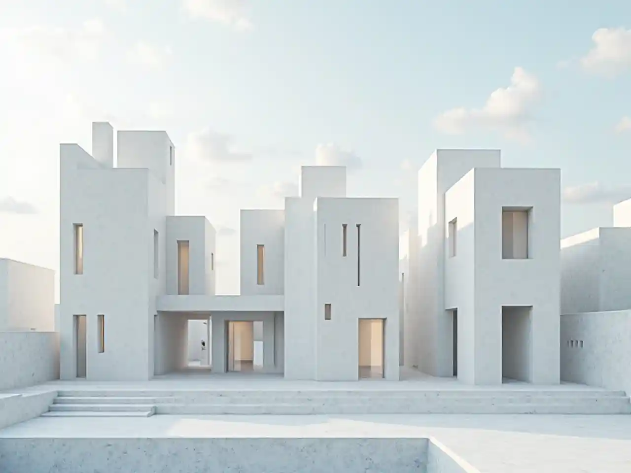 Дизайн минималистских жилых зданий