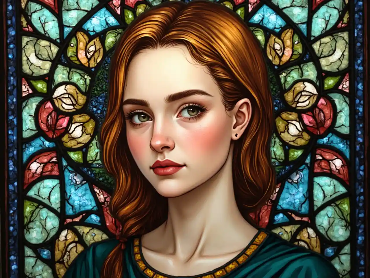 Stained Glass Artwork Featuring Iconic Greta Thunberg stained-glass-artwork-featuring-iconic-greta-thunberg