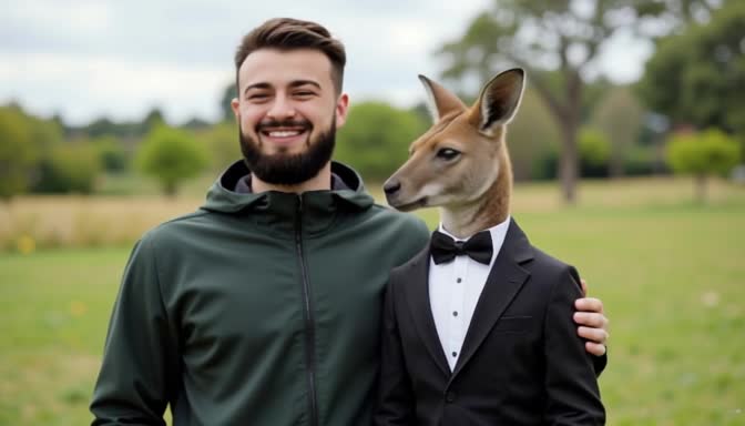Kangaroo hug
