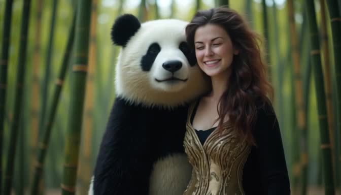 Panda hug